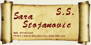 Sara Stojanović vizit kartica